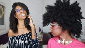 Try These 7 Tips When Straightening Your Natural Hair For The First Time Black Girl Long Hair Flat Iron Hair Styles Silk Press Natural Hair