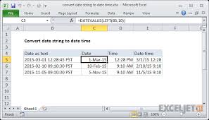 The more complicated the style of date, the more formal it is. Excel Formula Convert Date String To Date Time Exceljet