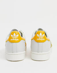 Adidas superstar grüne streifen, preisvergleich. Adidas Originals Superstar Sneaker In Weiss Mit Gelben Streifen Asos
