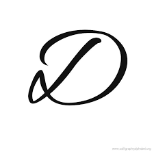 Calligraphy Alphabets D Calligraphy Alphabet D Calligraphy Letter D Tattoo