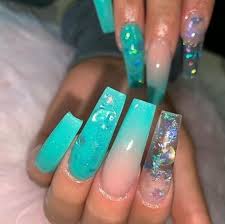 50 Awesome Aqua Blue Nails Designs Ideas In 2020 Aqua Blue Nails Designs Aqua Blue Nails With Glitter Aqua Blue In 2020 Blue Nail Designs Blue Glitter Nails Aqua Nails