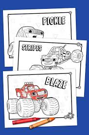 Monster truck coloring pages are a fun way for kids of all ages, adults to develop creativity, concentration, fine motor skills, and color recognition. Blaze Coloring Pack Nickelodeon Parents