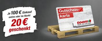 Unzufriedene verbraucher reklamieren über toom baumarkt und teilen ihre erfahrungen. Gestartet Toom Baumarkt 20 Gutschein Geschenkt Je 100 Warenwert Einkauf