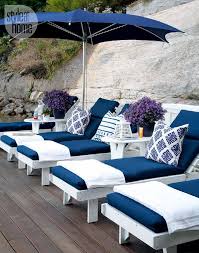 This Post Shares Ideas Of How You Can Decorate With Navy And White In Your Home Demonstrated Blue Patio Furniture Patio Furnishings Outdoor Furniture Cushions