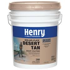 henry 4 75 gal 288 solar flex desert tan roof coating