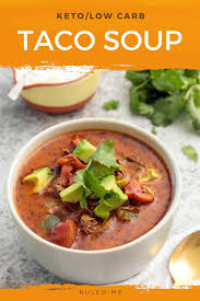 Creamy Keto Taco Crock Pot Soup Recipe Ruled Me Recipe Diet Dinner Recipes Keto Taco Recipes