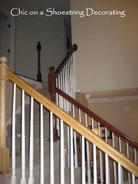 Here you may to know how to stain banister. Chic On A Shoestring Decorating How To Stain Stair Railings And Banisters