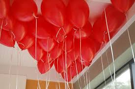 Classic Red Ball Party Deco Red Balloon Filled Ceiling Over The Dessert Table Red Balloon Ball Birthday Wedding Balloon Decorations