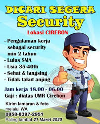 Lowongan kerja lpk grand talent cirebon. Lowongan Kerja Satpam Organik Cirebon