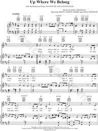Find your perfect arrangement and access a variety of transpositions so you can print and play instantly, anywhere. Joe Cocker Up Where We Belong Sheet Music In D Major Transposable Download Print Sku Mn0040158