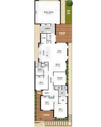 Single Storey House Floor Plan The Freedom By Boyd Design Perth Narrow House Plans Single Storey House Plans Floor Plans