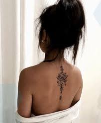 50 Back Tattoos For Women Page 50 Of 54 Cute Tattoos For Women Spine Tattoos For Women Neck Tattoos Women