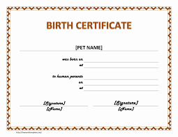 Buy fake birth certificate online with verification for sale at superior fake degrees. Pet Birth Certificate Birth Certificate Template Fake Birth Certificate Birth Certificate