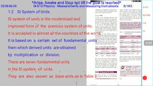 New 9th Physics Lesson 1 Flow Chart Of Derived Units Part 2c