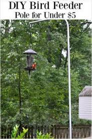 Bird Feeder Pole For Deck Railing Diy Bird Feeder Pole For Under 5 Diy Bird Feeder Bird Feeder Poles Diy Birds