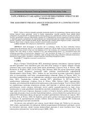 Yapılandırmacılık da program ve etkinliklerde esnek yaklaşım ön oldukça önemlidir. Pdf Yapilandirmaci Yaklasima Uygun Degerlendirme Sureci Ve Bit Entegrasyonu The Assessment Process And Ict Integration In A Constructivist Frame Selay Arkun Kocadere Academia Edu
