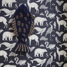 Ferm Living Katie Scott Wallpapers Design Katie Scott 2019 In 2020 Animal Print Wallpaper Animal Wallpaper Animal Mural