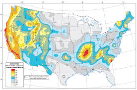 These zones are also referred to as seismic zones and seismic hazard zones. Map Of Earthquake Probabilities Across The United States American Geosciences Institute