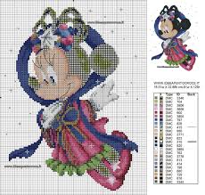 Free disney cross stitch patterns to print. Minnie Giapponese Jpg 1 500 1 428 Pixels Disney Cross Stitch Patterns Disney Cross Stitch Cross Stitch