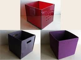 Wheels & handles for carrying Home Garden Set Of 2 Ikea Drona Fabric Storage Box Basket Fit Kallax Expedit Purple Storage Boxes
