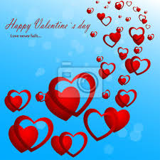 Du bist wie die sonne und meine gedanken wie planeten, sie kreisen für alle ewigkeit nur. Happy Valentinstag Mit Herzen Grusse Auf Einem Blauen Hintergrund Leinwandbilder Bilder Meine Nubes Schone Myloview De