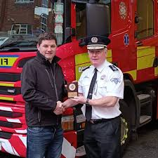 Our Chief Fire Officer Dennis Keeley recently received recognition from the  New York City organisation "Friends of Firefighters" (@FriendsOfFF) for his  assistance with a charitable cycle fundraising effort. The FDNY  firefighters were