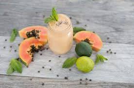 Papaya Yogurt And Peppermint Smoothie Recipe Recipe Skinny Smoothies Veggie Smoothies Healthy Drinks Detox