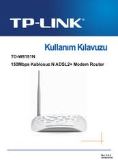 Tp Link Td W8151n Manuals Manualslib