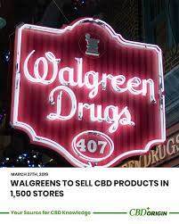 Walgreens To Sell Cbd Products In 1 500 Stores Cbd Walgreens Things To Sell