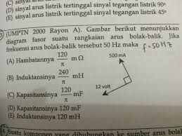 Check spelling or type a new query. Gambar Berikut Menunjukkan Diagram Fasor Suatu Rangkaian Arus Bolak Balik Jika Frekuensi Arus Brainly Co Id