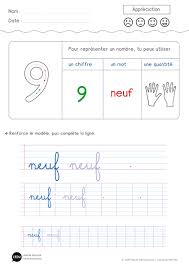 Ecriture Des Chiffres Ecrire Le Chiffre 9 Les Nombres En Lettres Ecrire Les Nombres Ecrire Les Chiffres