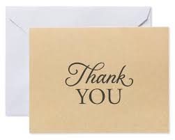 Insert a photo, change font. Kraft Thank You Cards And Envelopes 50 Count American Greetings