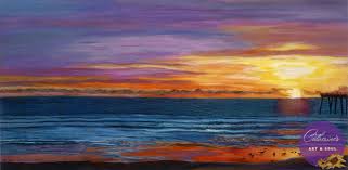 The arena is the most well. Pismo Beach Sunset Oil Painting Catherine S Art Soul