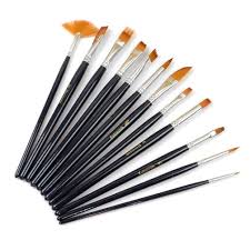 Get great deals on ebay! Dxhycc 12pcs Nylon Hair Paint Brush Set Artist Watercolor Acrylic Oil Painting Supplies