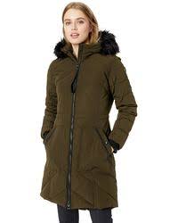 Guess men's basic puffer jacket black winter hooded coat 2020 new 100% original. Guess Parka Coats For Women Up To 64 Off At Lyst Com