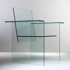 The glass chair — another icon of kuramata's — flaunts simple lines and the use of a single material to make a chair that's both timeless and ethereal. Kuramata Glass Chair Designophy Designpedia Www Designophy Com Glass Chair Futuristic Furniture Furniture Design