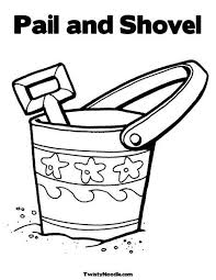 Sand Buckets Coloring Pages Sand Bucket Coloring Page Google Search Cool Coloring Pages Summer Coloring Pages Beach Coloring Pages
