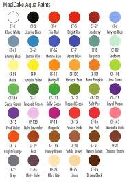 Color Charts For Make Up And Face Paints