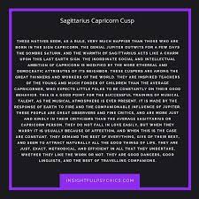 Cusp individuals can work very well in relationships because they have a connection to two energies as part of their natural design. Sagittarius Capricorn Cusp Meaning Compatibility And Personality Cancer Leo Cusp Sagittarius And Capricorn Virgo Libra Cusp