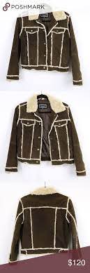 Marcelle Renee Leather Sherpa Jacket Vintage Outfits Sherpa Jacket Genuine Leather Jackets