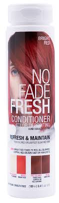 Remove red hair dye with bleach definitely, bleaching to is the last thing you want to do. Bright Red Conditioner No Fade Fresh