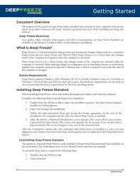 Advance the clock by at least 60 days and then restart your computer. Faronics Deep Freeze Standard Getting Started