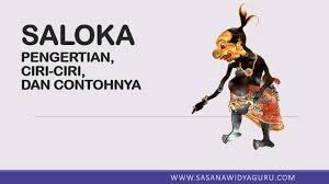 Saloka Pengertian Ciri Ciri Dan Contohnya Sasana Widya Guru