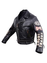 Vintage Diesel Mens Biker Patches Black Eather Outfit