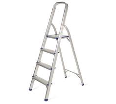 This step ladder is made for professional and industrial use, but is a perfect addition to anyone's home. Robinson 4 Step Aluminium Ladder R16604 Quick Office Dubai Abu Dhabi Uae