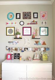 Anything you can fix to the wall is one less thing covering your work surfaces. Colorful Craft Room Gallery Wall Color Crafts Craft Room Diy Picture Frames