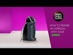 They are also famed for their rounded style, with some of the latest models looking nothing like coffee machines. Prepare An Espresso With Nescafe Dolce Gusto Genio Coffee Machine Youtube