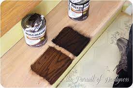 We avoid them on projects with lots of tight corners and crevices because the stain collects in these tight spots and is hard to remove. First Attempt At Stair Refinishing Oak Floor Stains Floor Stain Colors Gel Staining Cabinets