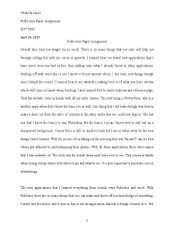 A reflection paper is basically all about you and your opinion on a particular topic or subject. Reflection Paper Assignment Adobe Photoshop Communication
