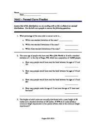Both of these problems fade away when we remember that a normal distribution is symmetric. Normal Distribution Normal Curve Worksheet By Mr Hughes Tpt